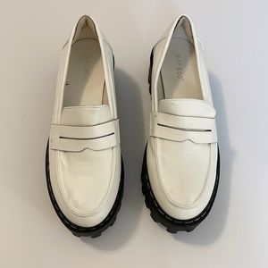 White bamboo Platform shoes